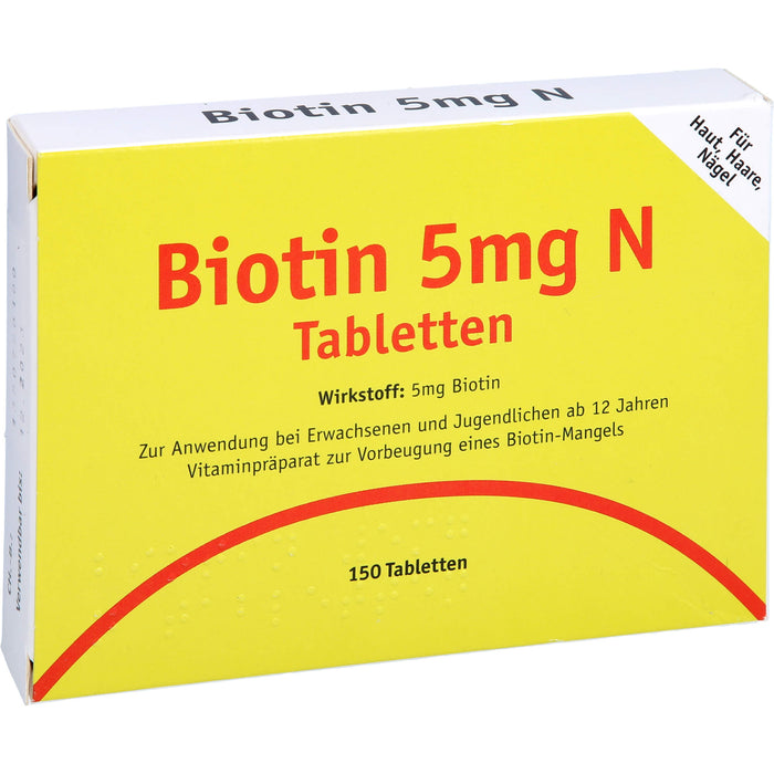 Karl Minck Biotin 5 mg N Tabletten, 150 pcs. Tablets