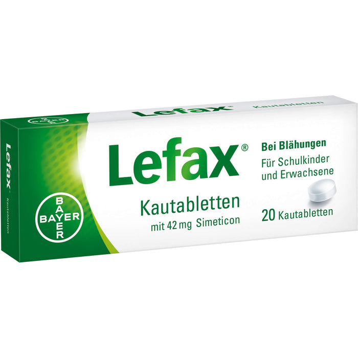 Lefax Kautabletten bei Blähungen, 20 pc Tablettes