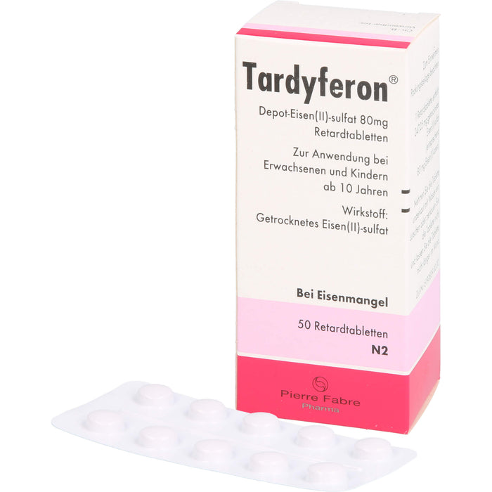 Tardyferon Depot-Eisen(II)-Sulfat 80 mg Retardtabletten, 50 pcs. Capsules
