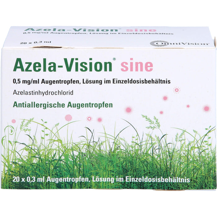 Azela-Vision sine Augentropfen Einzeldosisbehältnis, 20 pc Ampoules