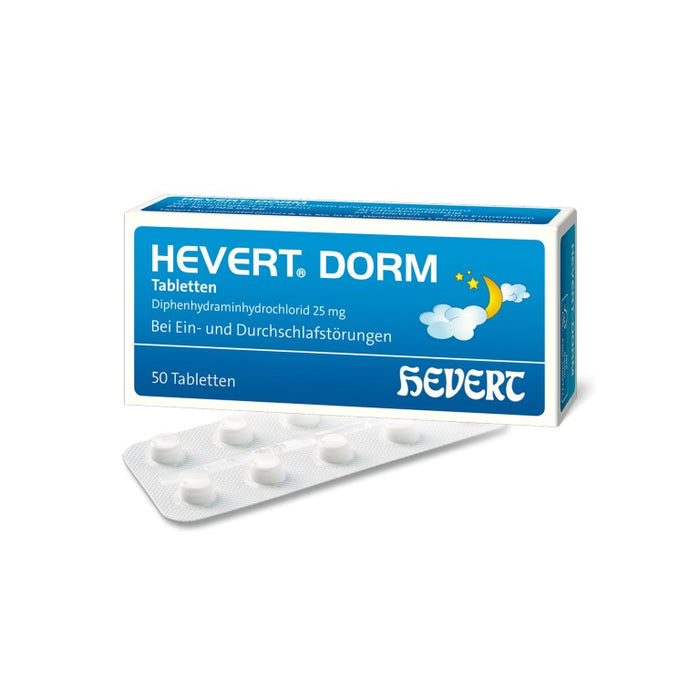 Hevert Dorm Tabletten bei Ein- und Durchschlafstörungen, 50 pc Tablettes