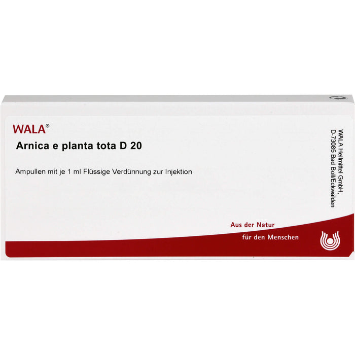 WALA Arnica e planta tota D20 flüssige Verdünnung, 10 St. Ampullen