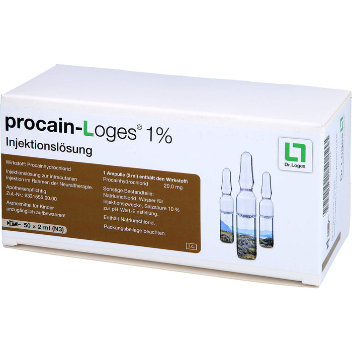Procain-Loges 1 % Injektionslösung Ampullen, 50 pcs. Ampoules