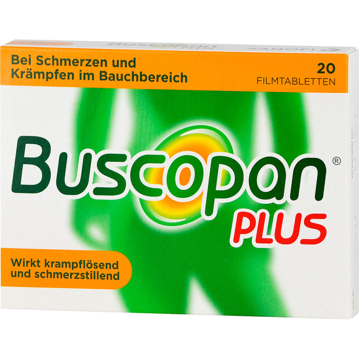 Buscopan plus Tabletten Reimport EMRAmed, 20 pc Tablettes