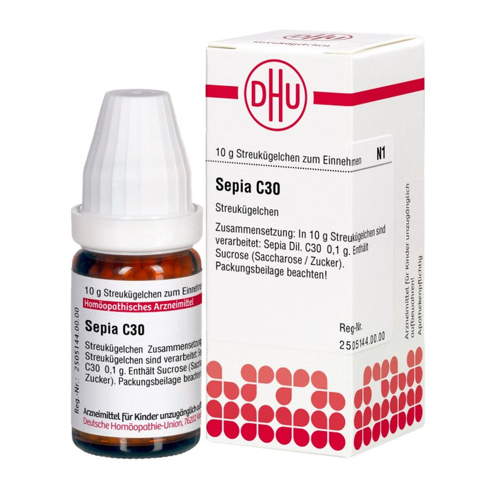 DHU Sepia C30 Streukügelchen, 10 g Globuli