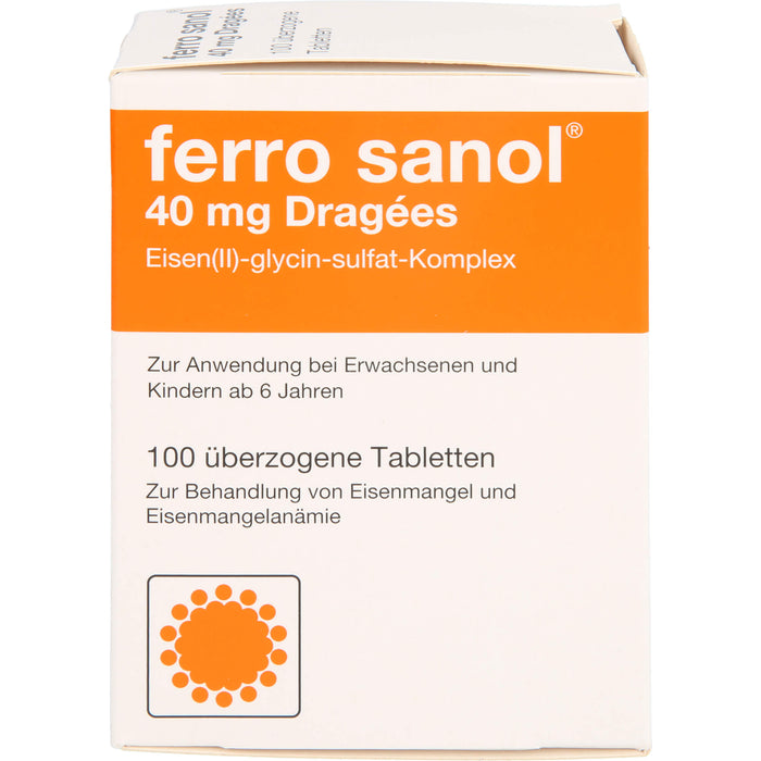 ferro sanol 40 mg Dragées, 100 pcs. Tablets