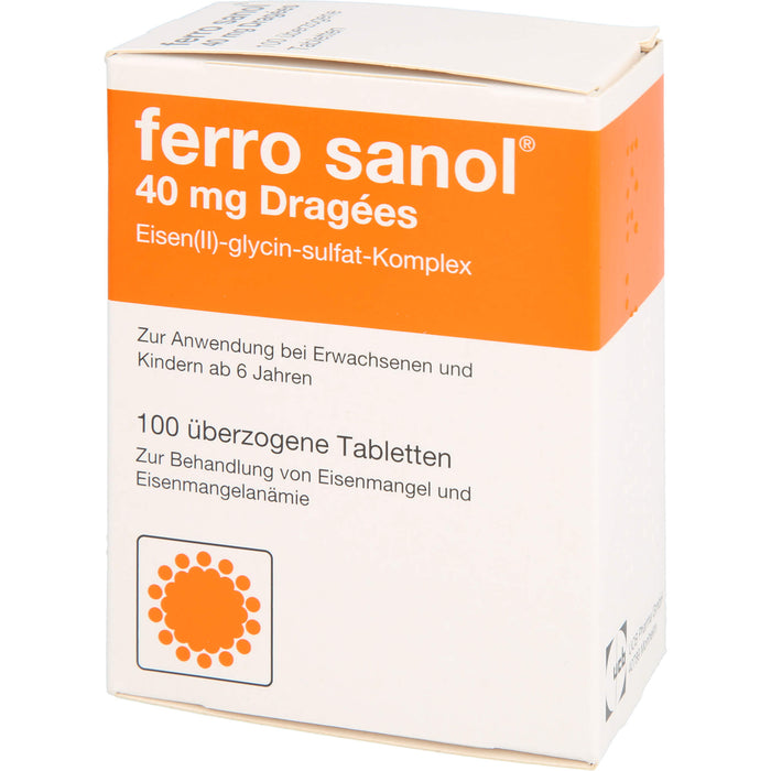 ferro sanol 40 mg Dragées, 100 pcs. Tablets