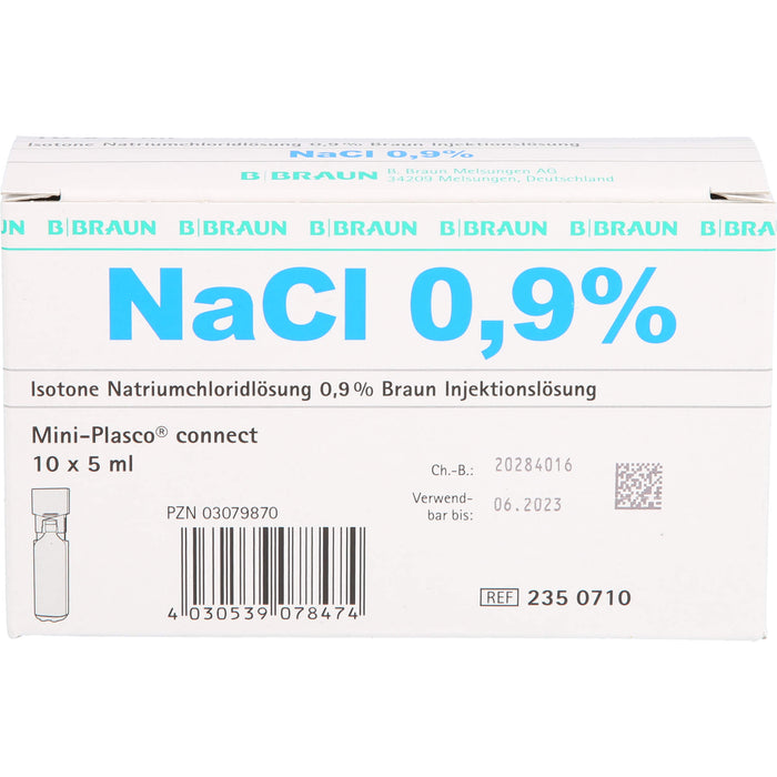 Isotone Kochsalzlösung NaCl 0,9% Braun Mini-Plasco connect, 50 ml Solution