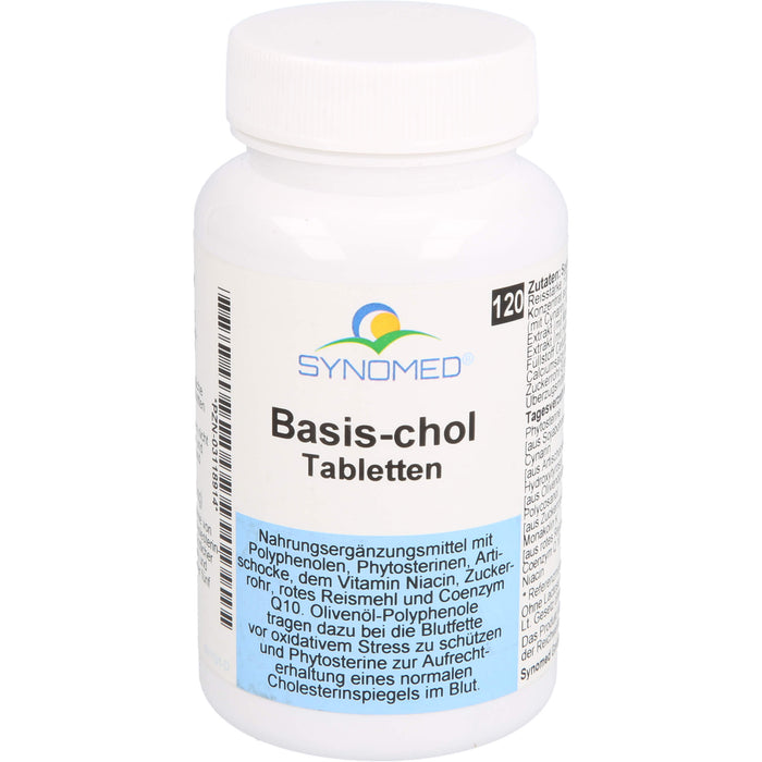 SYNOMED Basis-chol Tabletten zur Aufrechterhaltung eines normalen Cholesterinspiegels im Blut, 120 St. Tabletten
