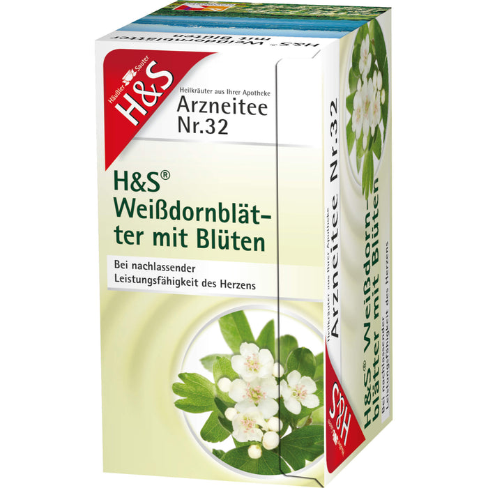 H&S Weißdornblätter mit Blüten Arzneitee, 20 pc Sac filtrant