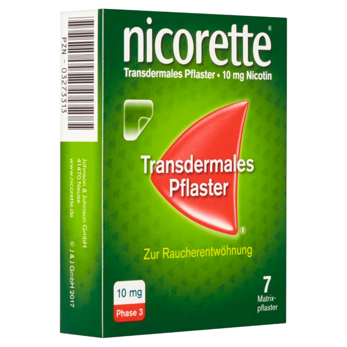 nicorette TX Pflaster 10 mg zur Raucherentwöhnung, 7 pcs. Patch