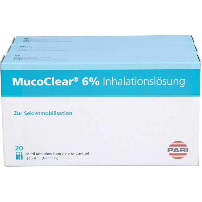 MucoClear 6 % NaCl Inhalationslösung, 60 pc Ampoules
