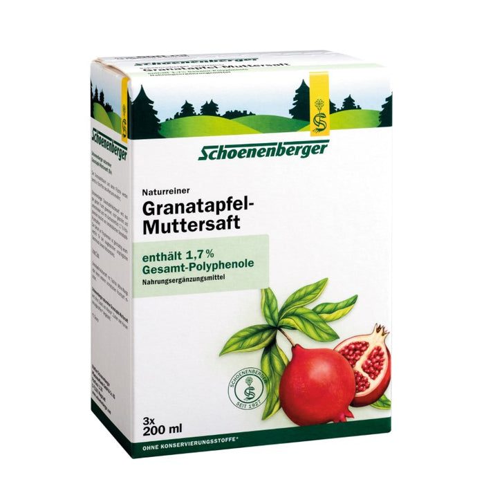 Schoenenberger Naturreiner Granatapfel-Muttersaft, 600 ml Solution