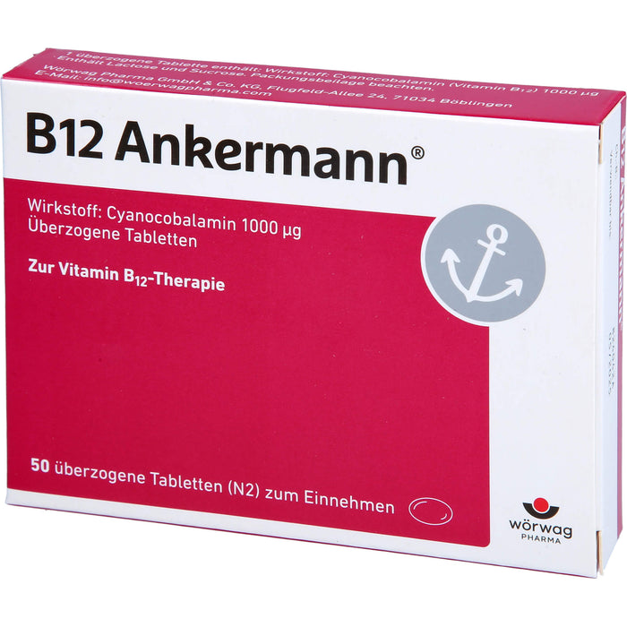 B12 Ankermann Tabletten, 50 pc Tablettes