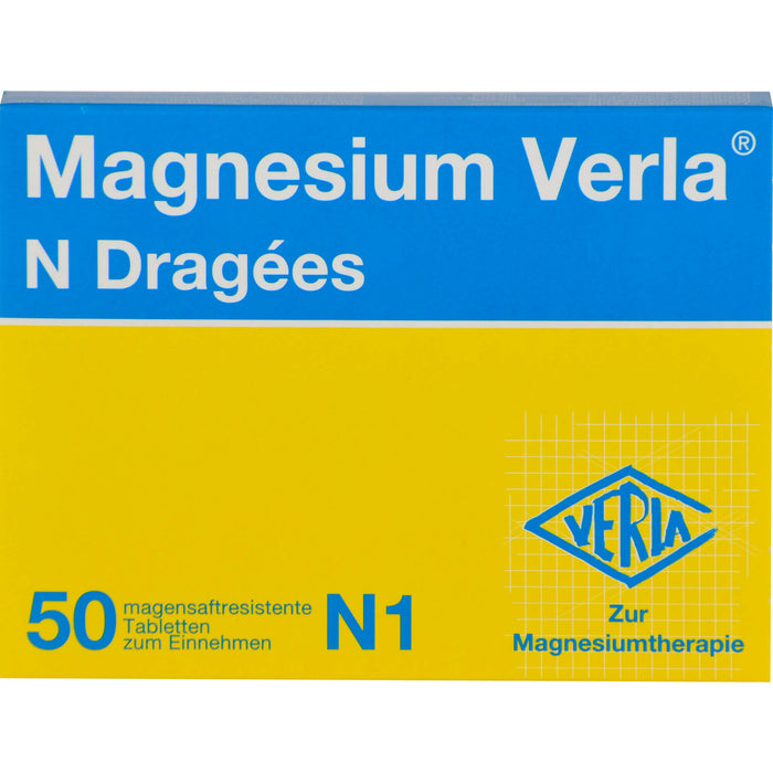 Magnesium Verla N Dragees, 50 pcs. Tablets