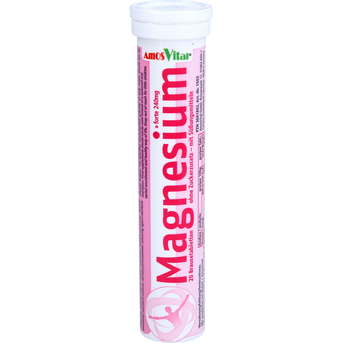 AmosVital Magnesium forte 240 mg Brausetabletten, 20 pc Tablettes