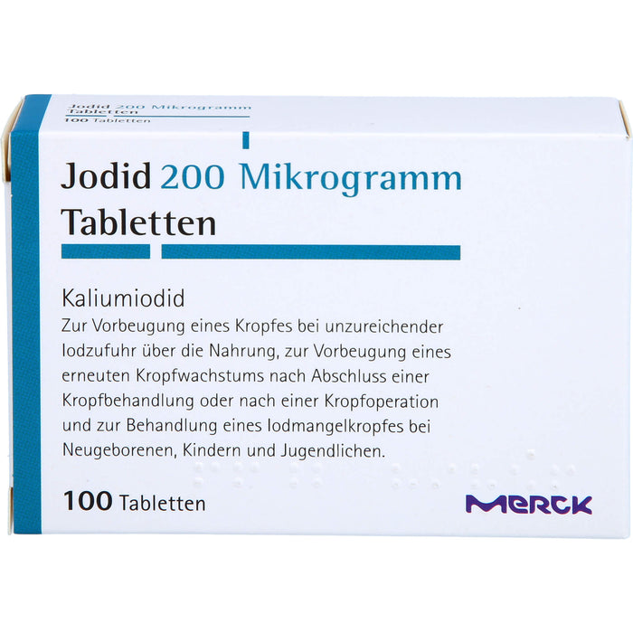 Jodid 200 Mikrogramm Tabletten, 100 pc Tablettes