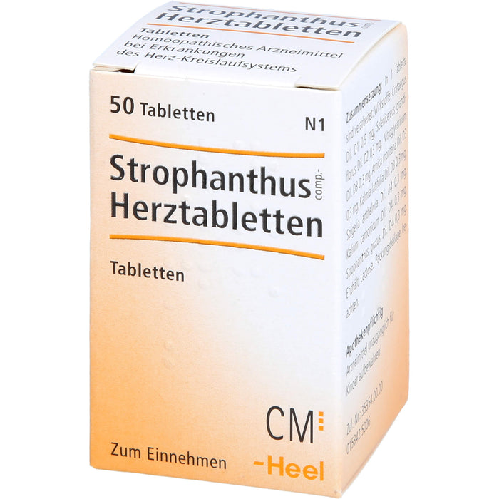 Strophantus comp. Herztabletten Heel, 50 pc Tablettes