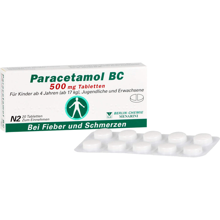 Paracetamol BC 500 mg Tabletten, 20 pcs. Tablets