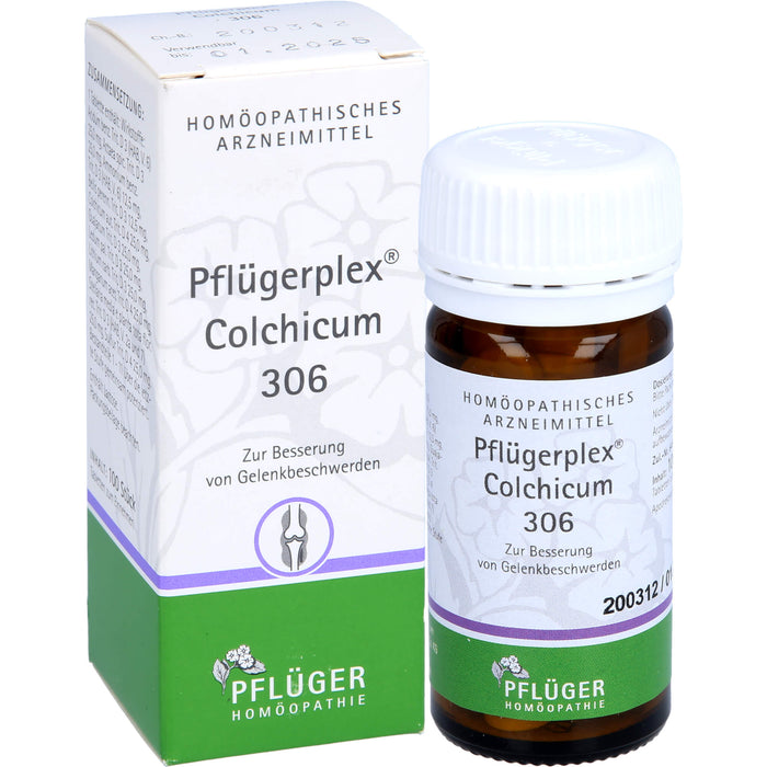 Pflügerplex Colchicum 306 Tabletten zur Besserung von Gelenkbeschwerden, 100 pc Tablettes