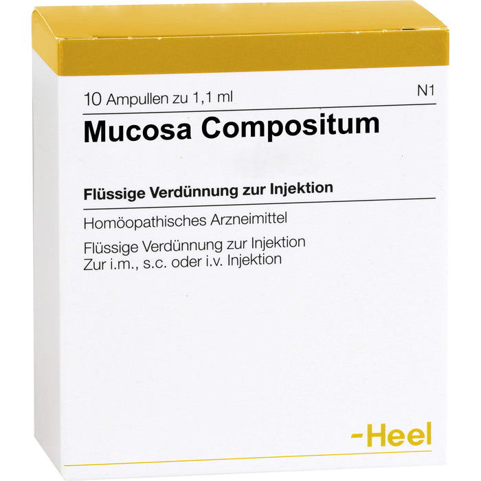 Mucosa compositum Injektionslösung, 10 pcs. Ampoules