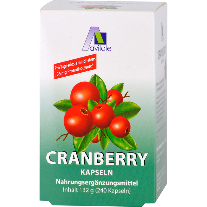 Avitale Cranberry Kapseln 400 mg, 240 pcs. Capsules