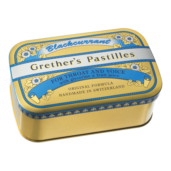 Grethers Blackcurrant Gold zuckerhaltige Pastillen, 440 g Pastilles