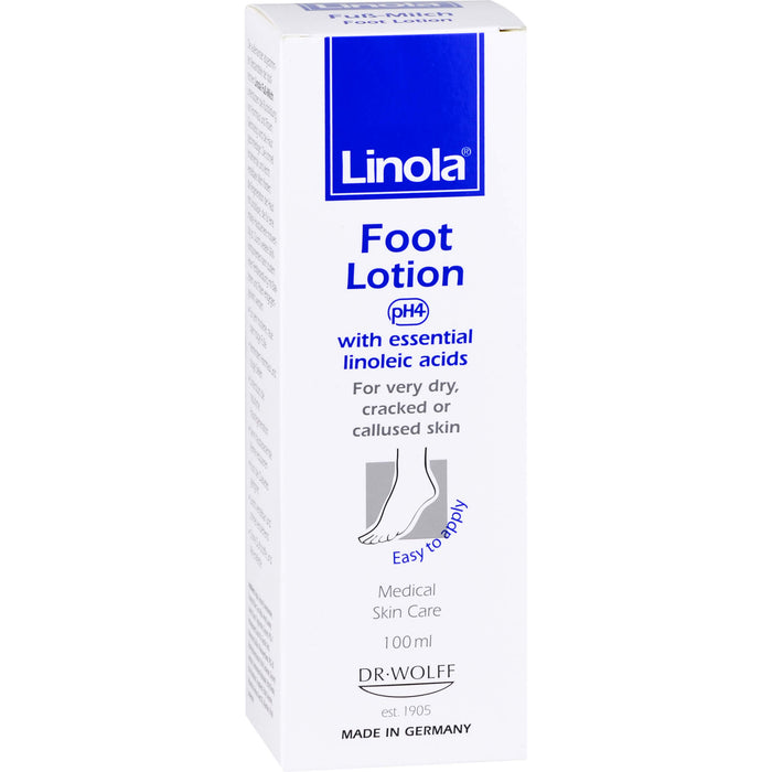 Linola Fuß-Milch bei sehr rissiger, trockener oder verhornter Haut, 100 ml Crème