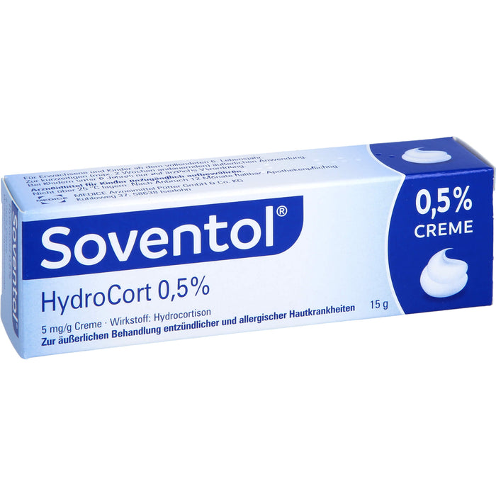 Soventol HydroCort 0,5 % Creme, 15 g Cream