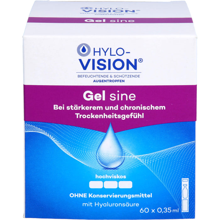 Hylo-Vision Gel sine Augentropfen, 60 pcs. Ampoules