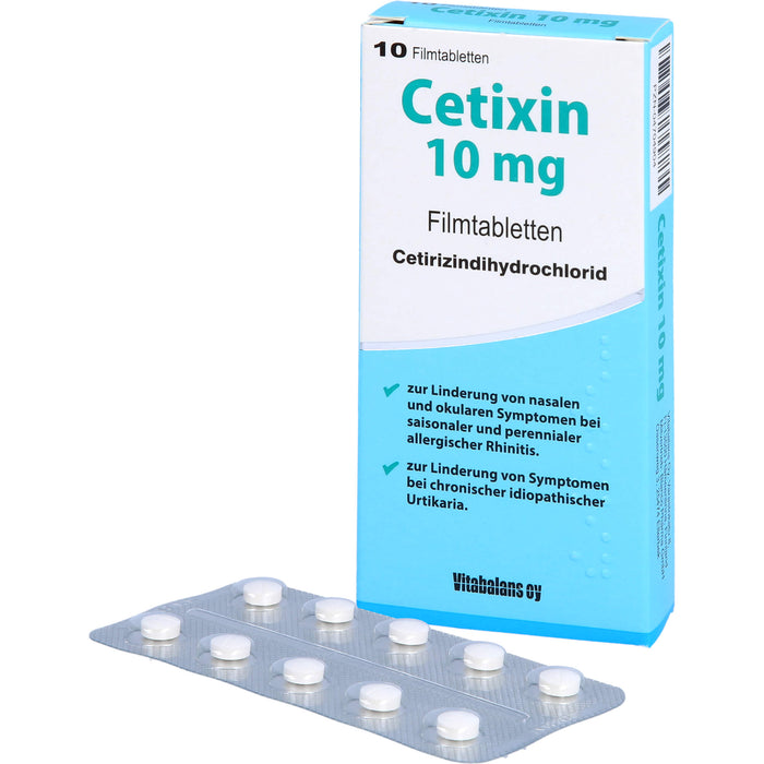 Cetixin 10 mg Filmtabletten bei Allergien, 10 pc Tablettes