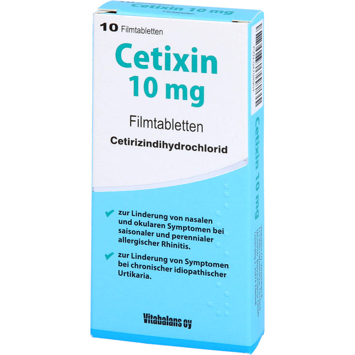 Cetixin 10 mg Filmtabletten bei Allergien, 10 pcs. Tablets