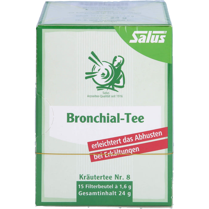 Salus Bronchial-Tee Kräutertee Nr. 8 zur Erleichterung des Abhustens bei Erkältungen, 15 pc Sac filtrant