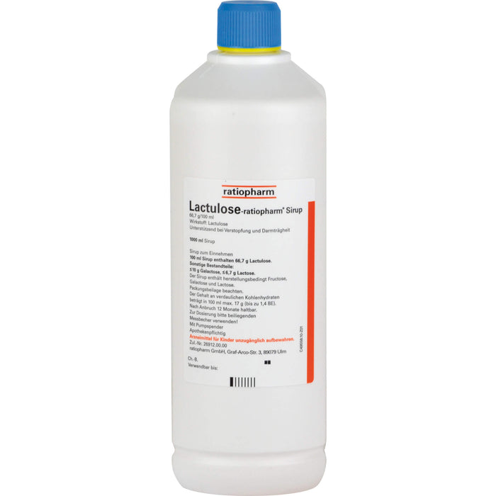 Lactulose-ratiopharm® Sirup, 1000 ml Lösung