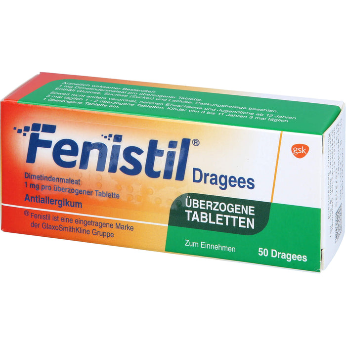 Fenistil kohlpharma Dragees bei Allergien, 50 pc Tablettes