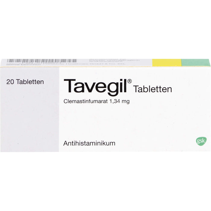 Tavegil 1 mg Tabletten Reimport Kohlpharma, 20 pcs. Tablets