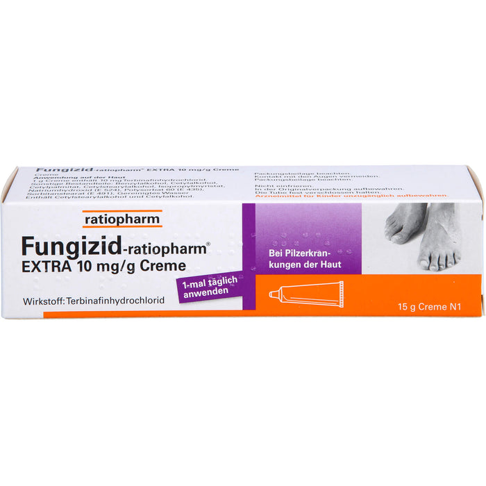 Fungizid-ratiopharm Extra Creme bei Pilzerkrankungen der Haut, 15 g Crème