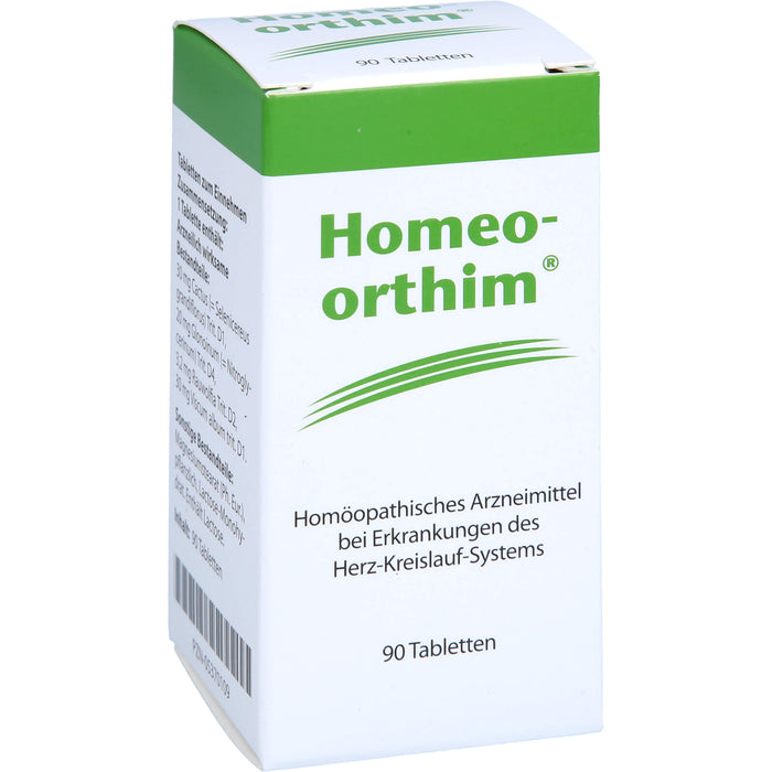 Homeo-orthim Tabletten bei Erkrankungen des Herz-Kreislauf-Systems, 90 pcs. Tablets