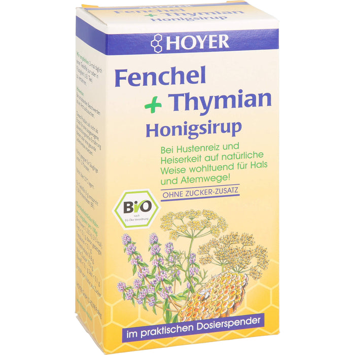 HOYER Fenchel+Thymian Honigsirup, 250 g Solution