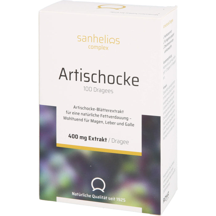 Sanhelios Artischocke Dragees, 100 pc Tablettes