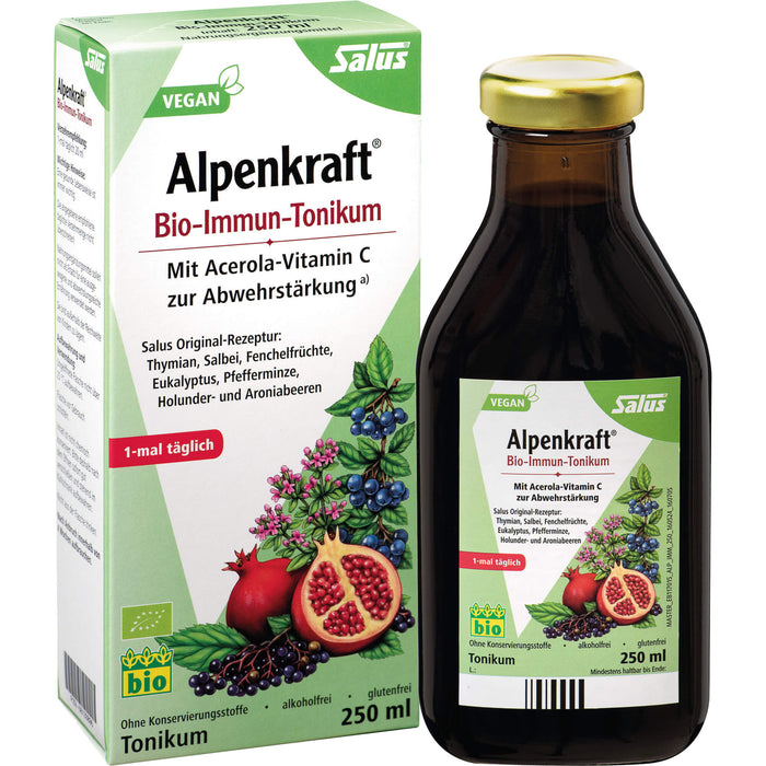 Salus Alpenkraft Bio-Immun-Tonikum zur Abwehrstärkung, 250 ml Solution