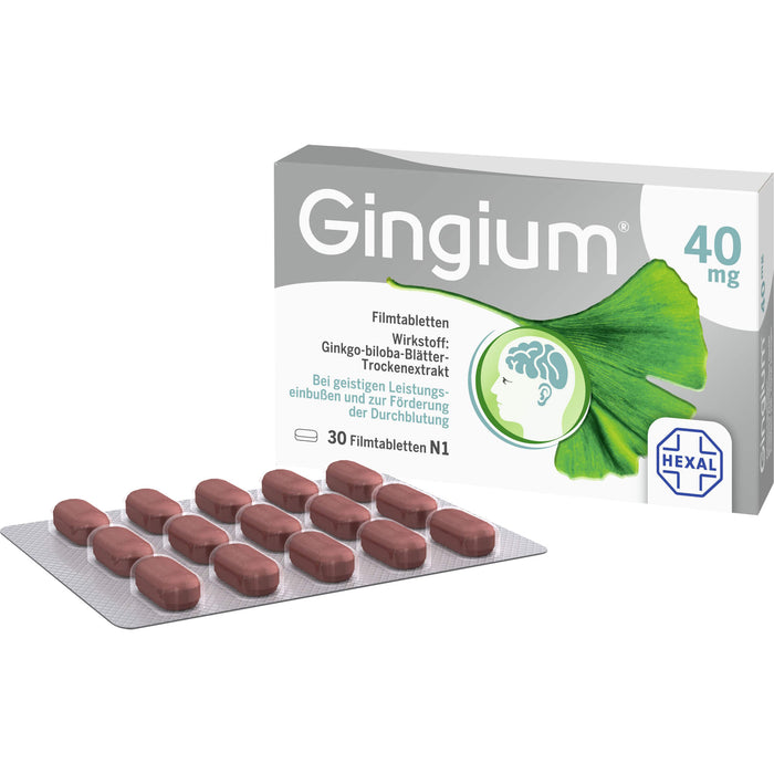Gingium 40 mg Filmtabletten, 30 pcs. Tablets