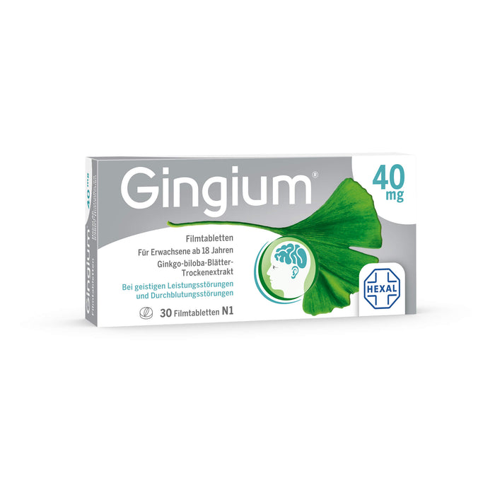 Gingium 40 mg Filmtabletten, 30 pcs. Tablets