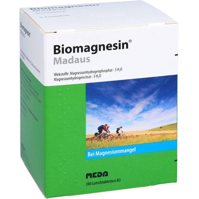 Biomagnesin Madaus Lutschtabletten bei Magnesiummangel, 200 pcs. Tablets