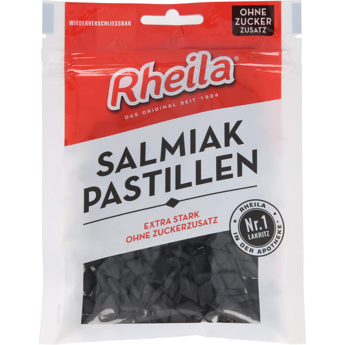 Rheila Salmiak Pastillen ohne Zuckerzusatz, 90 g Candies