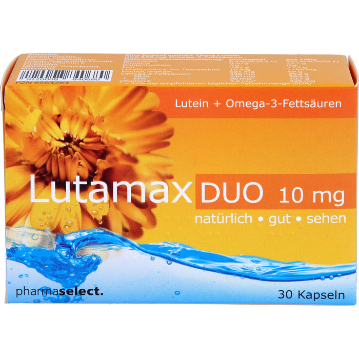 Lutamax Duo 10 mg Kapseln Lutein + Omega-3-Fettsäuren, 30 pc Capsules