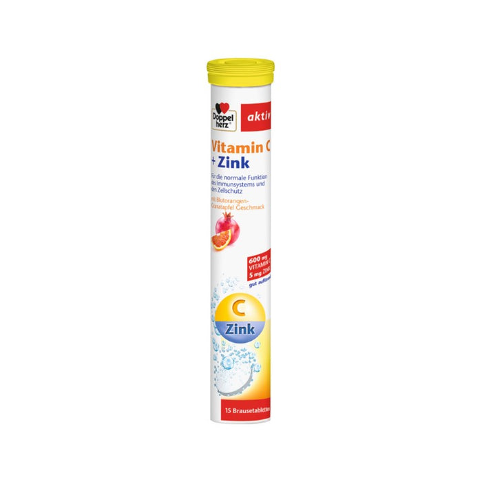 Doppelherz Vitamin C+Zink Brausetabletten, 15 St BTA