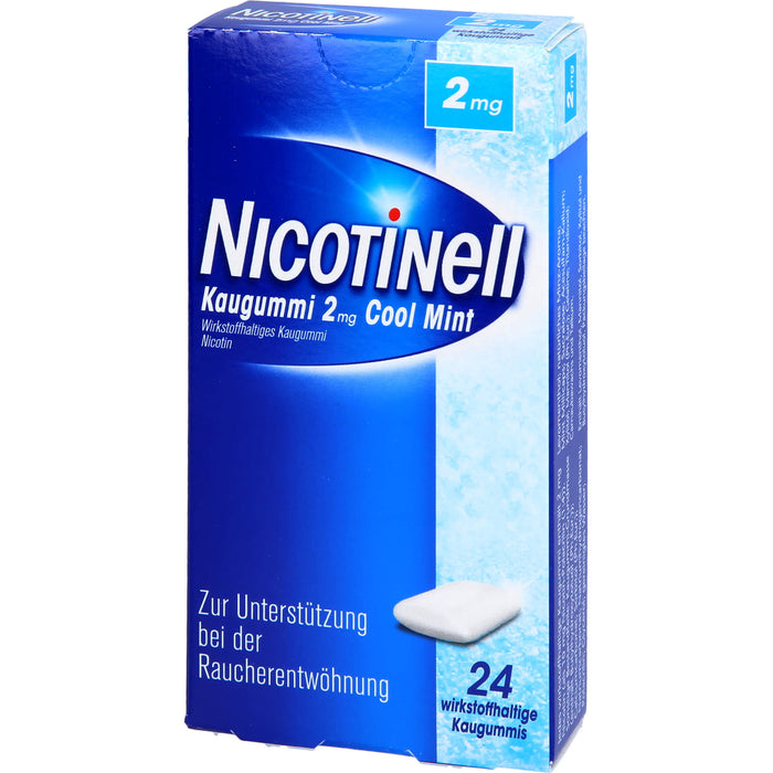 Nicotinell Kaugummi 2 mg Cool Mint, 24 pcs. Chewing gum