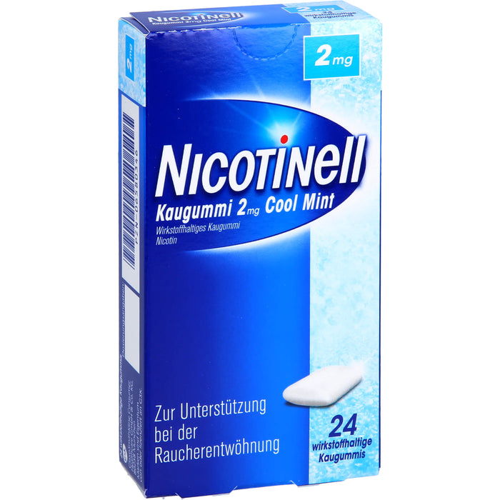 Nicotinell Kaugummi 2 mg Cool Mint, 24 pc Gomme à mâcher