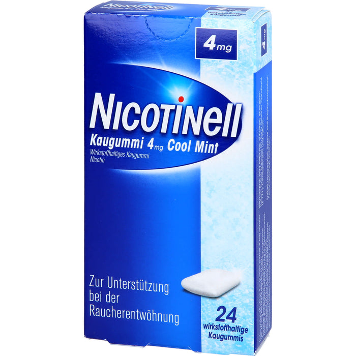 NICOTINell Kaugummi 4 mg Cool Mint, 24 pc Gomme à mâcher